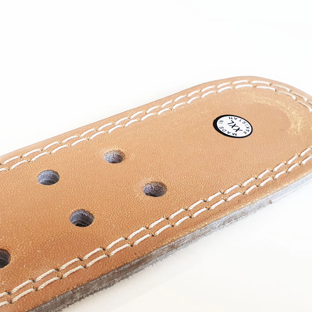 Leather Weight Lifting Belt Brown (6inch) - Image 6